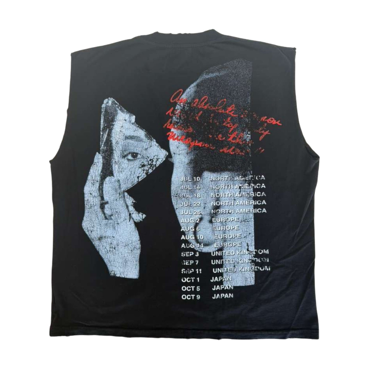 Lost Intricacy 'Sade' Black Sleeveless Tee