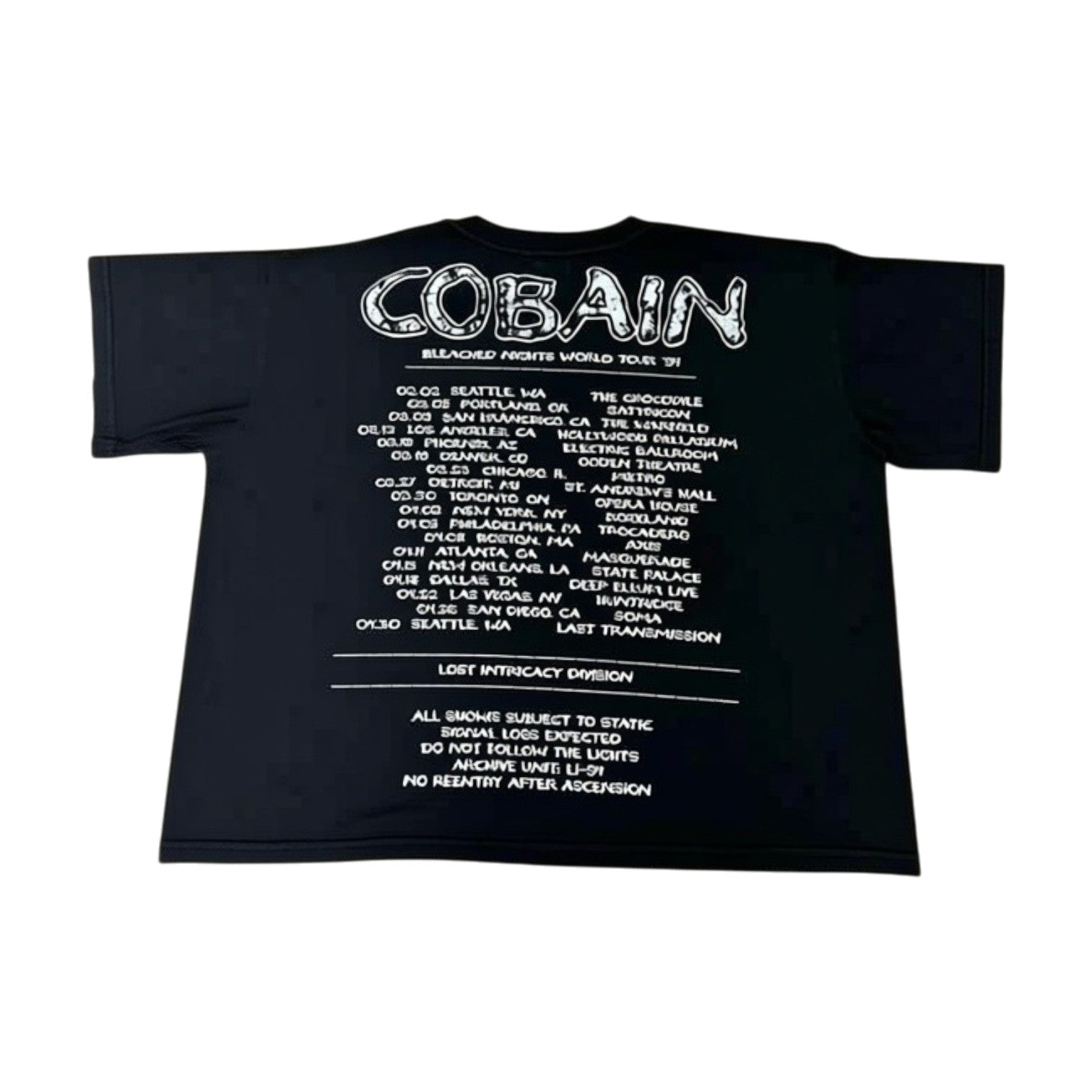 Lost Intricacy 'Lost Cobaine' Black Tee