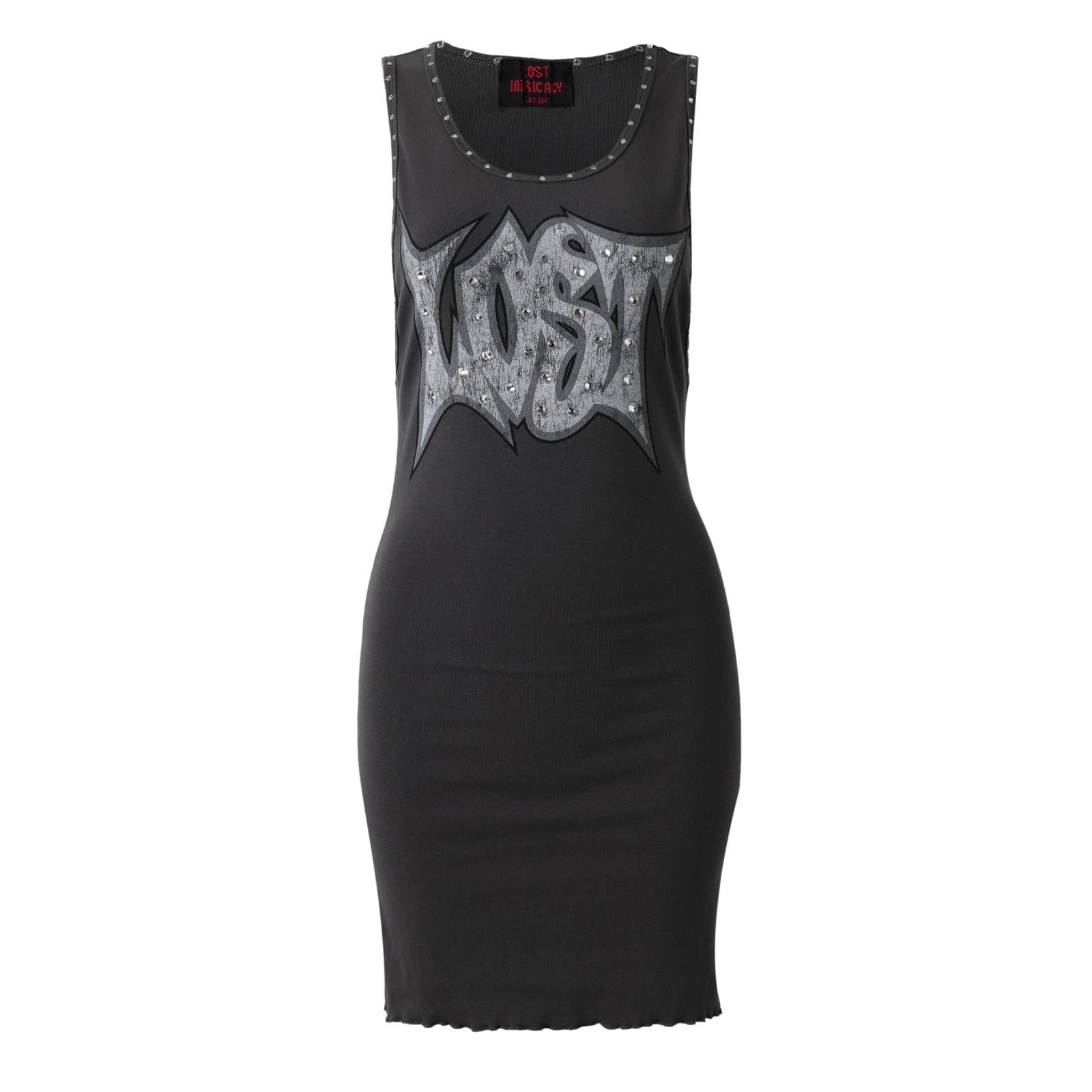 Lost intricacy 'Outline' Grey Dress