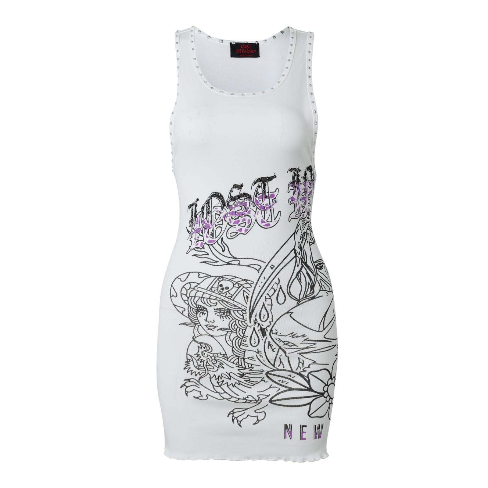 Lost intricacy 'Angel Bloom' White Dress