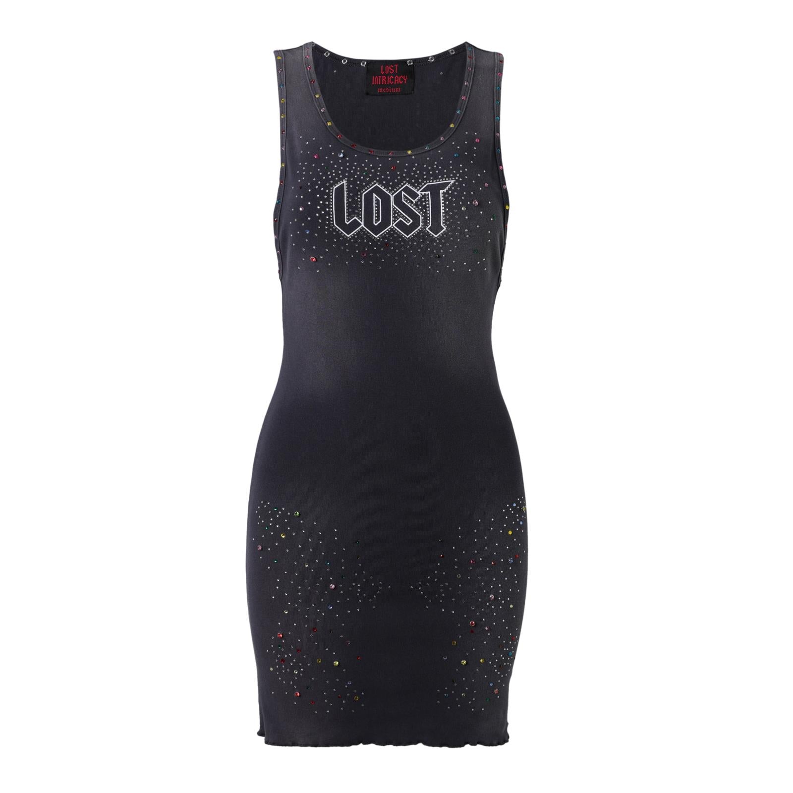 Lost intricacy 'Inverse' Grey Dress