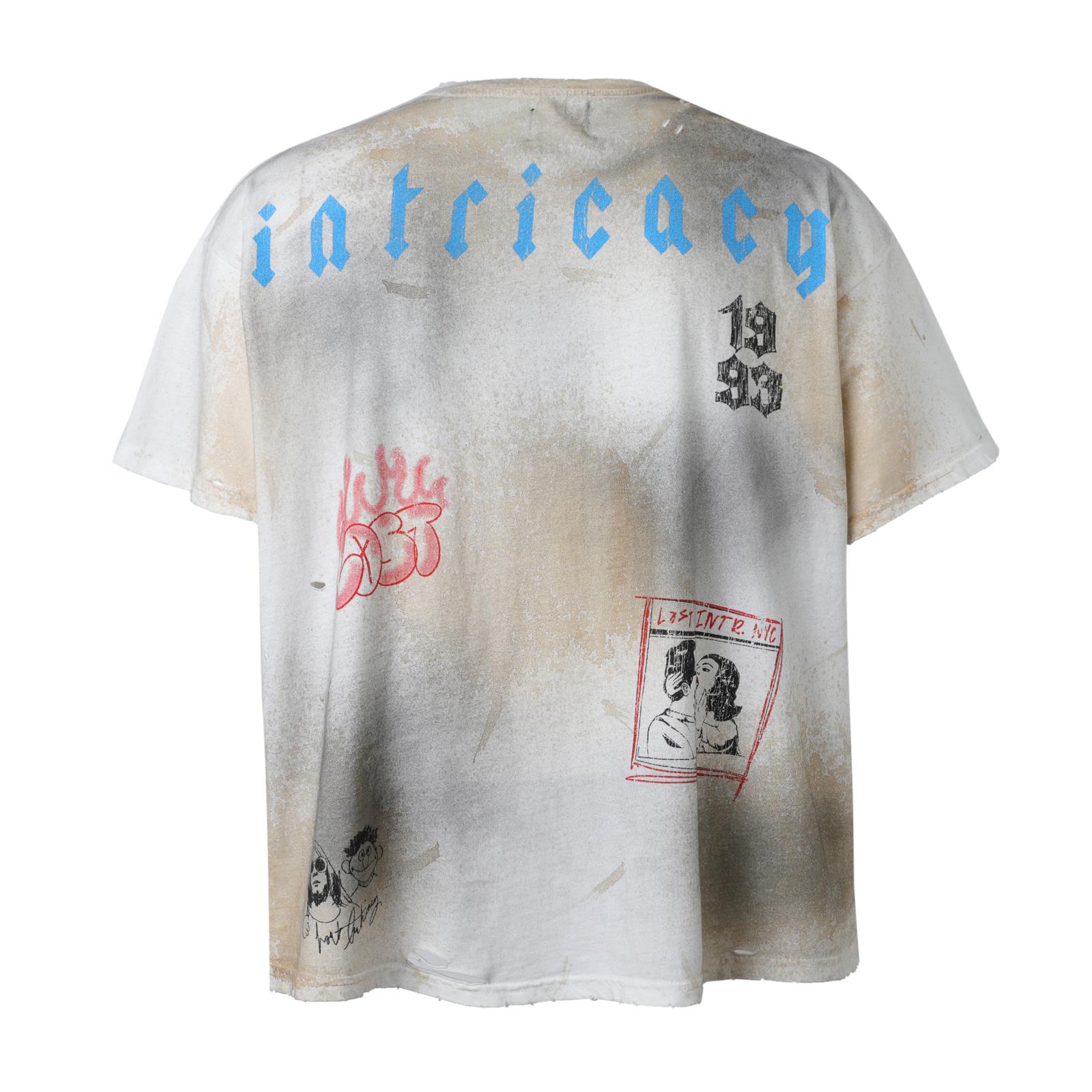 Lost Intricacy 'Lost Girl FR' White Tee