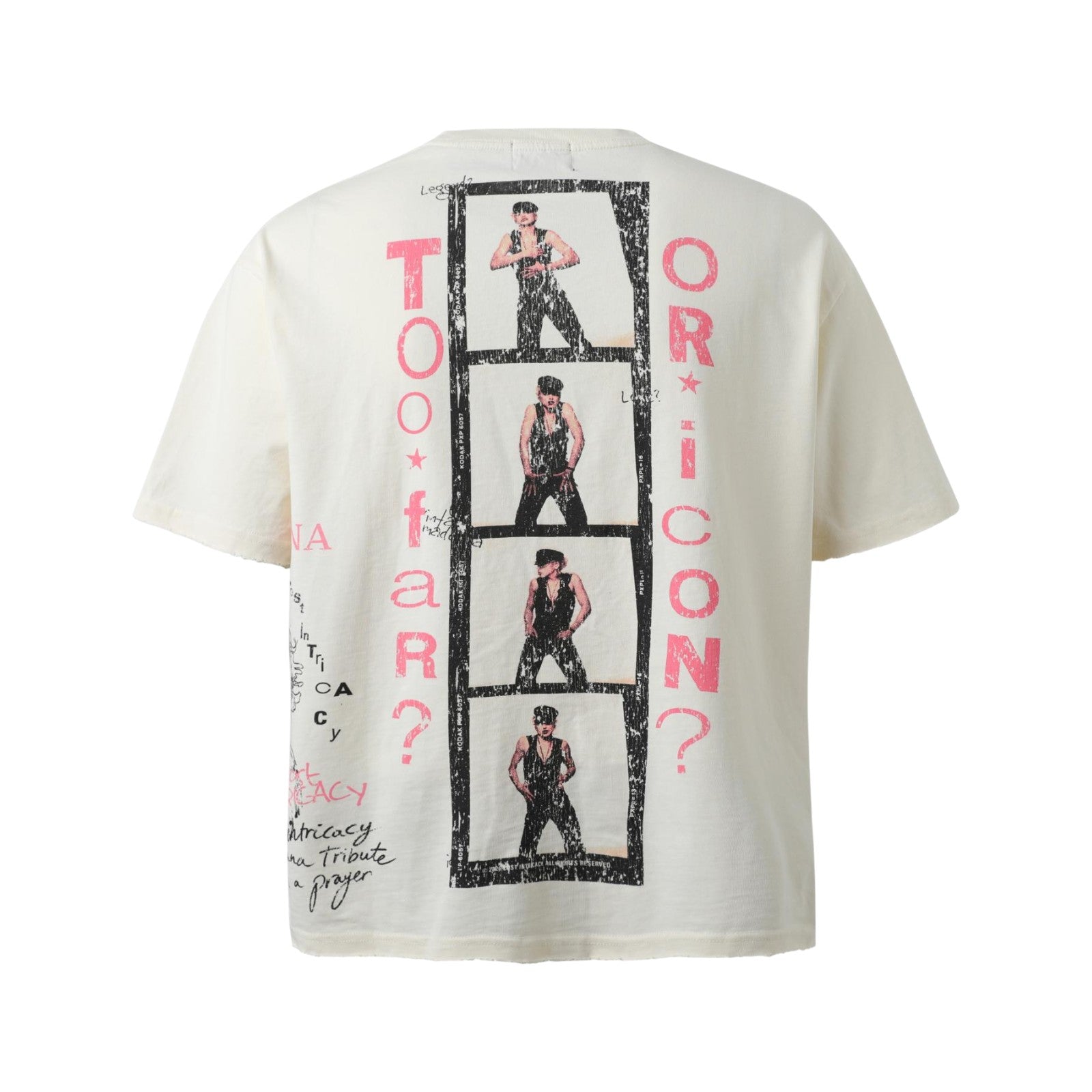 Lost Intricacy 'Queen of Pop' Cream Tee
