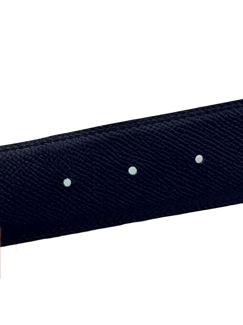 Hermes Reversible Belt Strap Blue Navy (85) Used