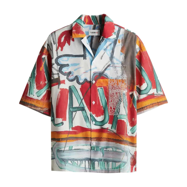 Who Decides War x H&M Red Button Up Shirt