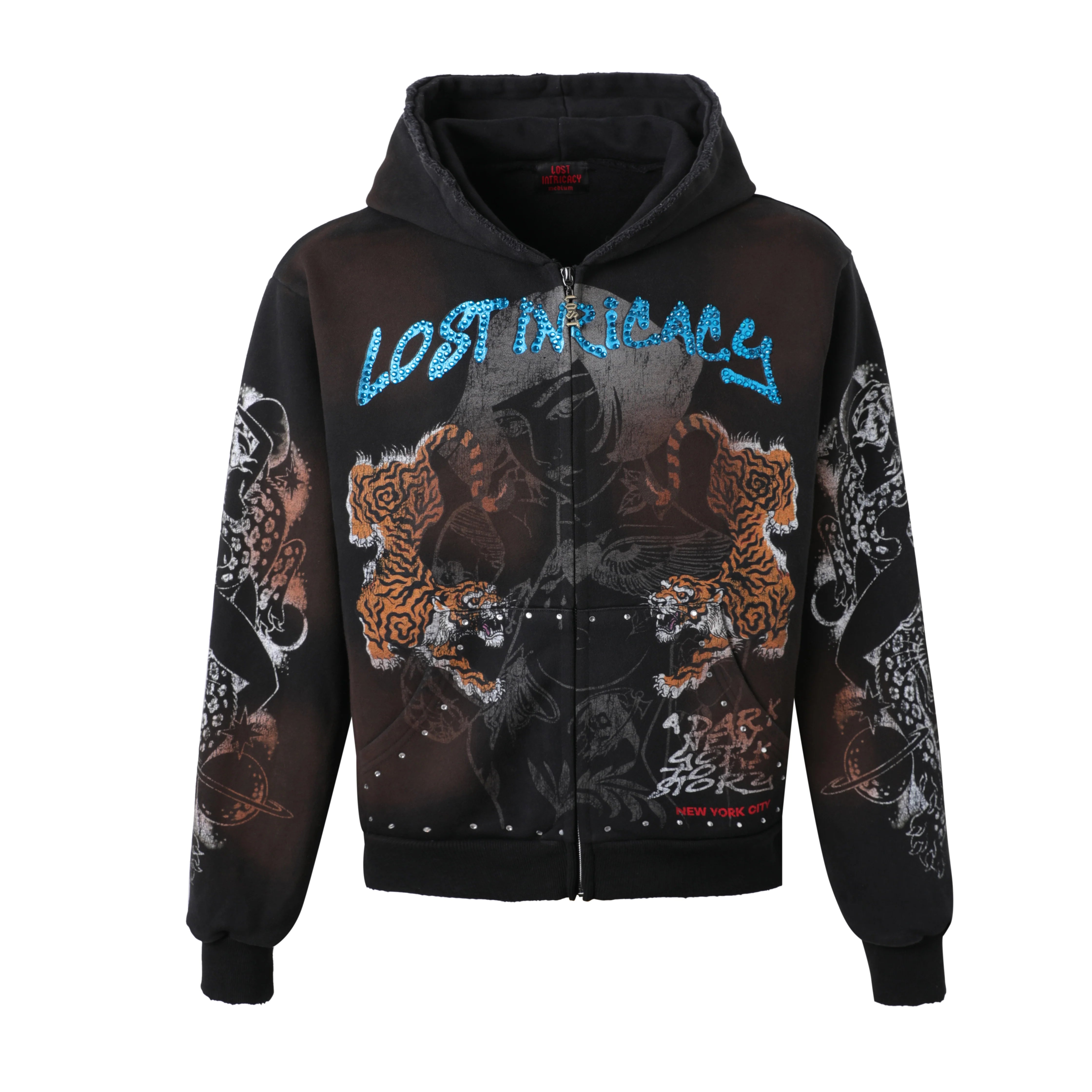 Lost Intricacy Twin Tiger Zip Up