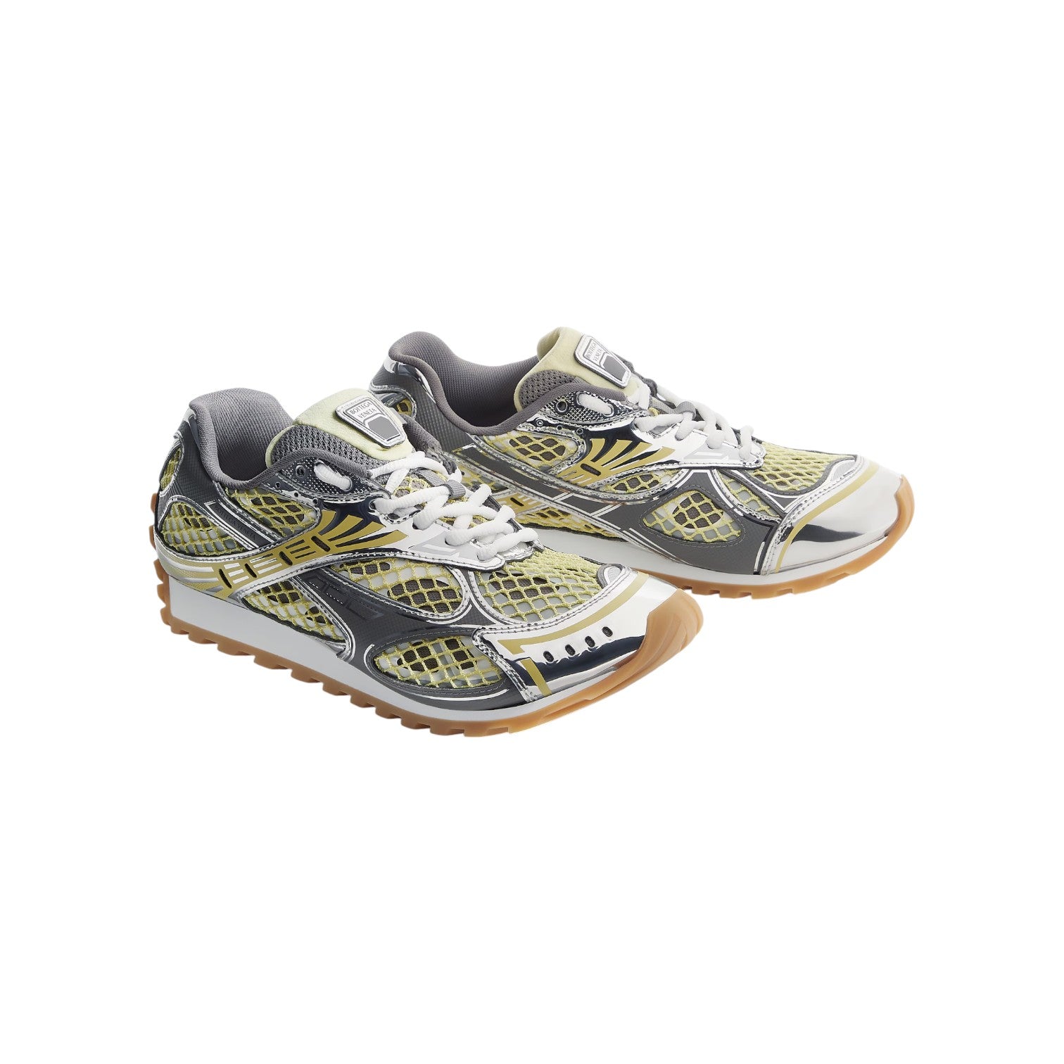 Bottega Veneta 'Orbit' Zesty Basalt Yellow Sneakers