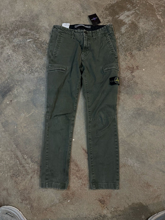Stone Island Cargo Pants Olive Used 28