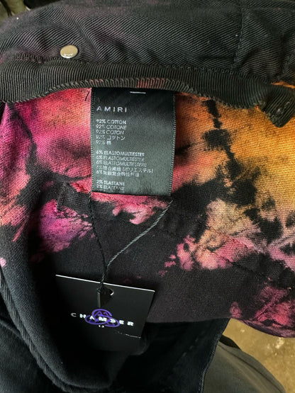 Amiri Jeans Black Tie Dye Used 36