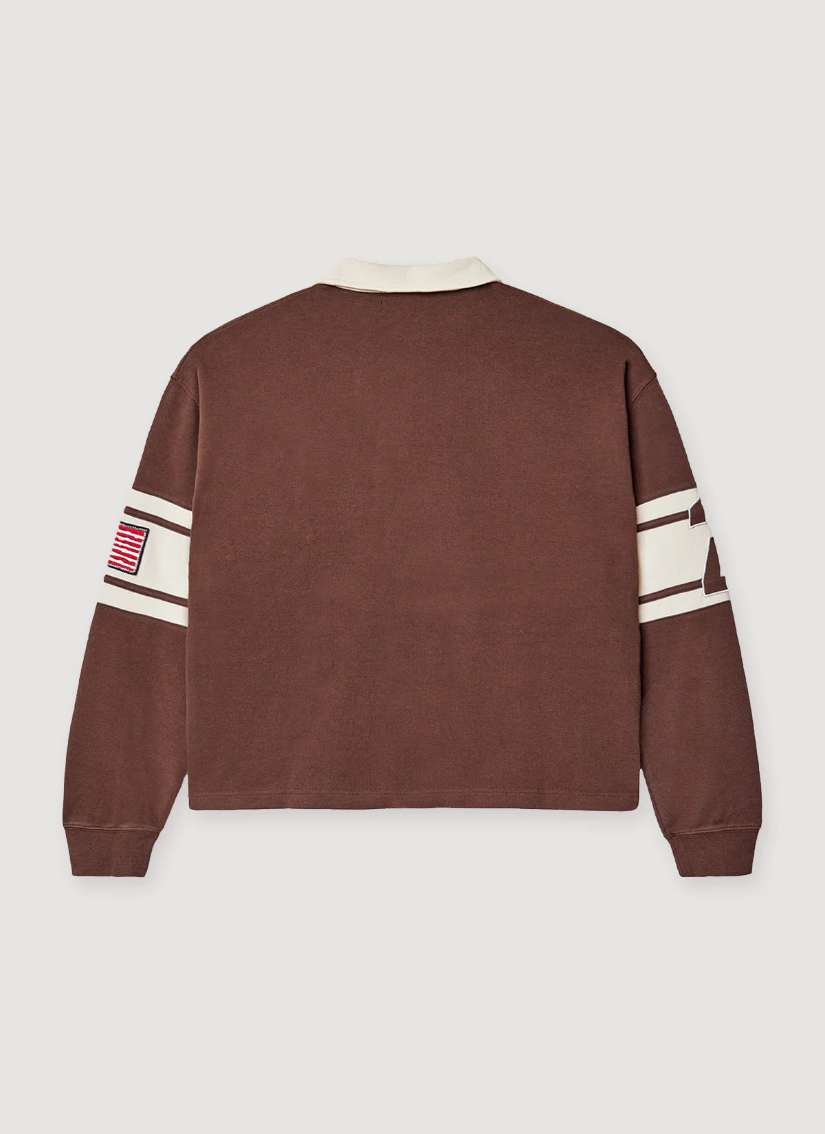 Vale 'Forever Chocolate Derby' Brown Long Sleeve Polo