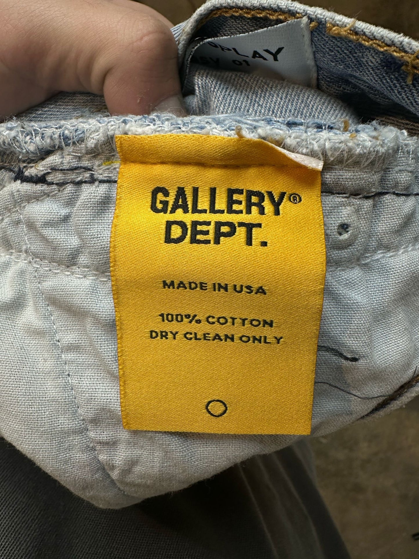 Gallery Dept G Patches Light Wash Blue Jeans