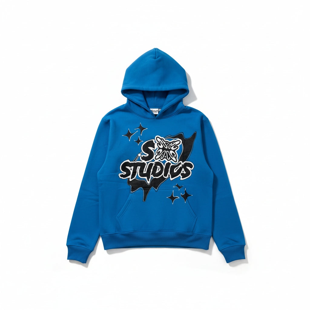 SB Studios Blue & Black Logo Hoodie
