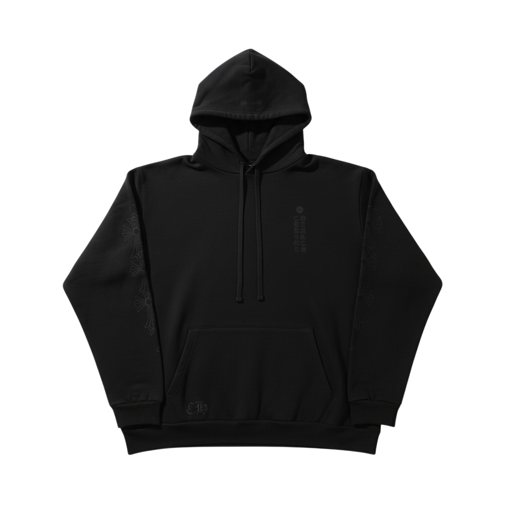 Chrome Hearts 'Miami Exclusive Cemetery' Black Tonal Hoodie