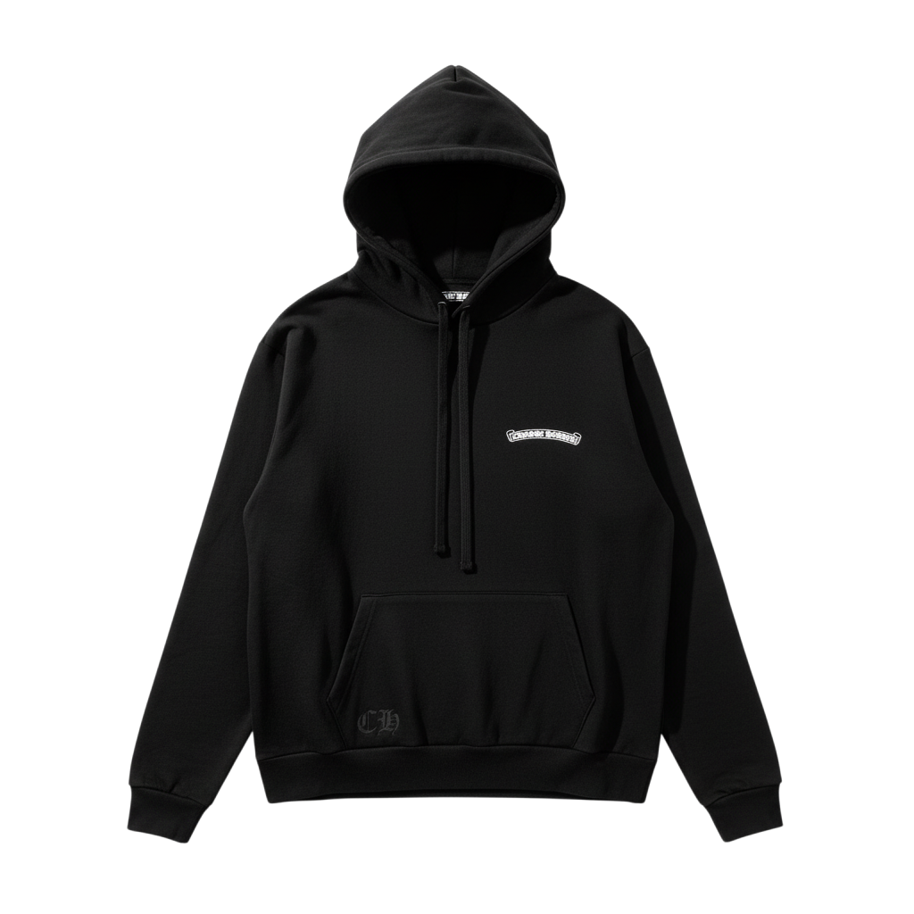 Chrome Hearts 'Las Vegas Scroll' Black Hoodie