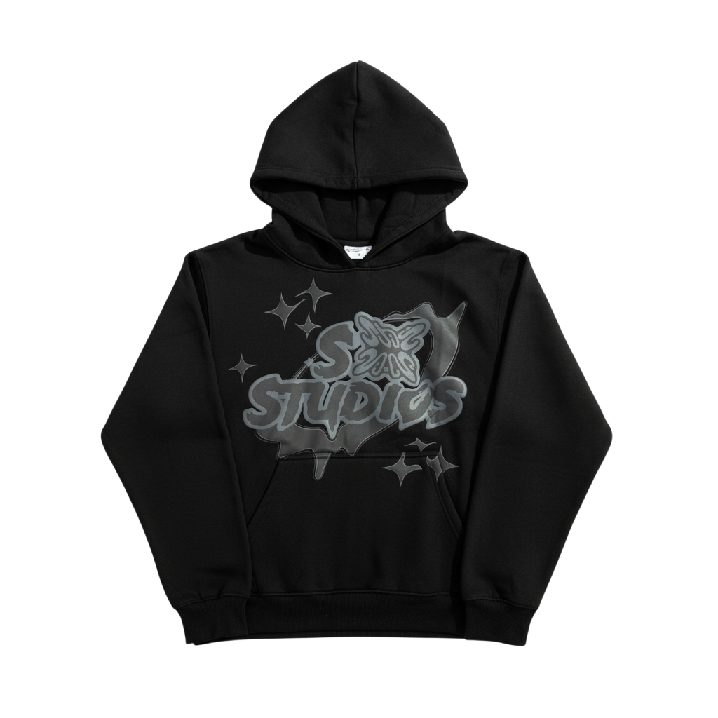 SB Studios Mono Black Logo Hoodie