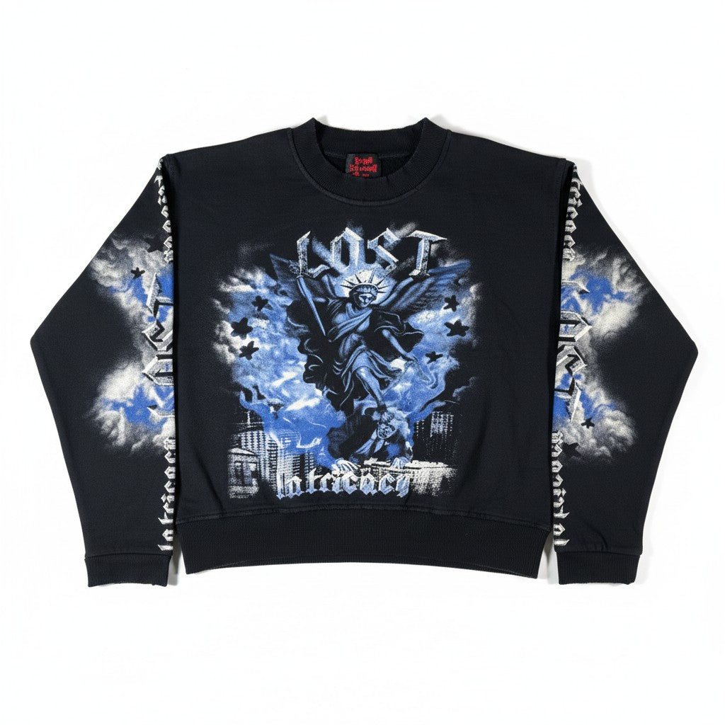 Lost Intricacy 'Blue Retribution' Blue LS Tee