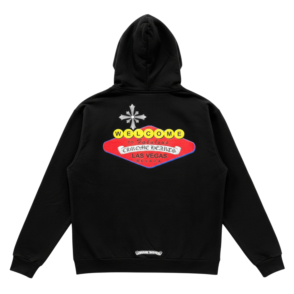 Chrome Hearts 'Las Vegas Scroll' Black Hoodie