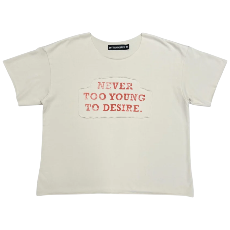 Bottega Desires 'Never Too Young' Cream Tee