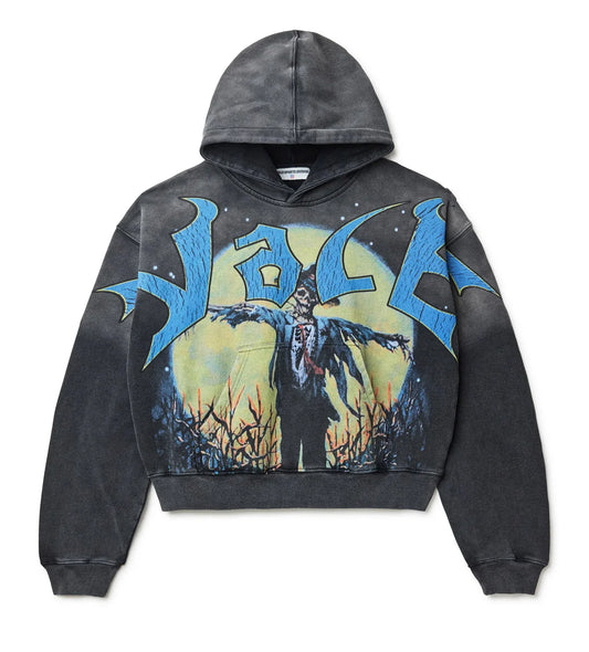 VALE 'Scarecrow' Black Wash Hoodie