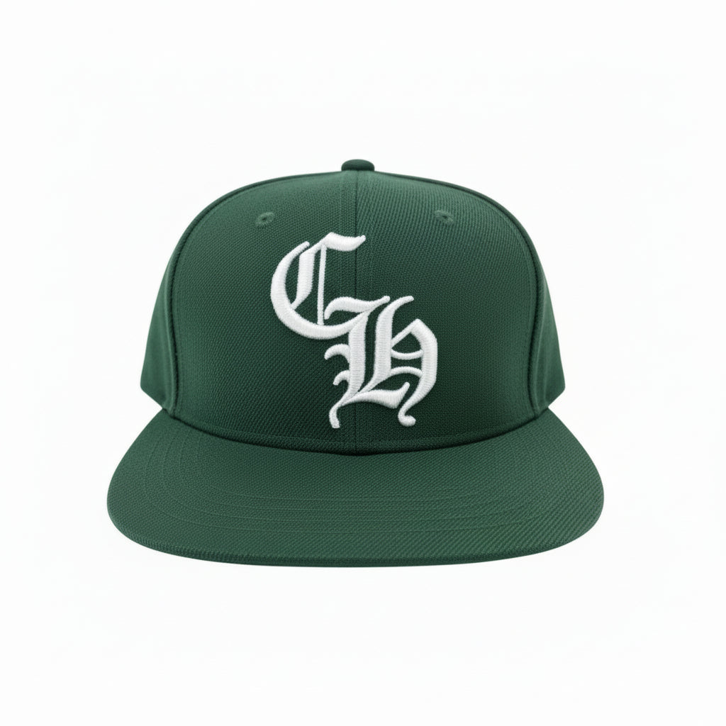 Chrome Hearts 'CH Logo' Green & White Trucker Hat