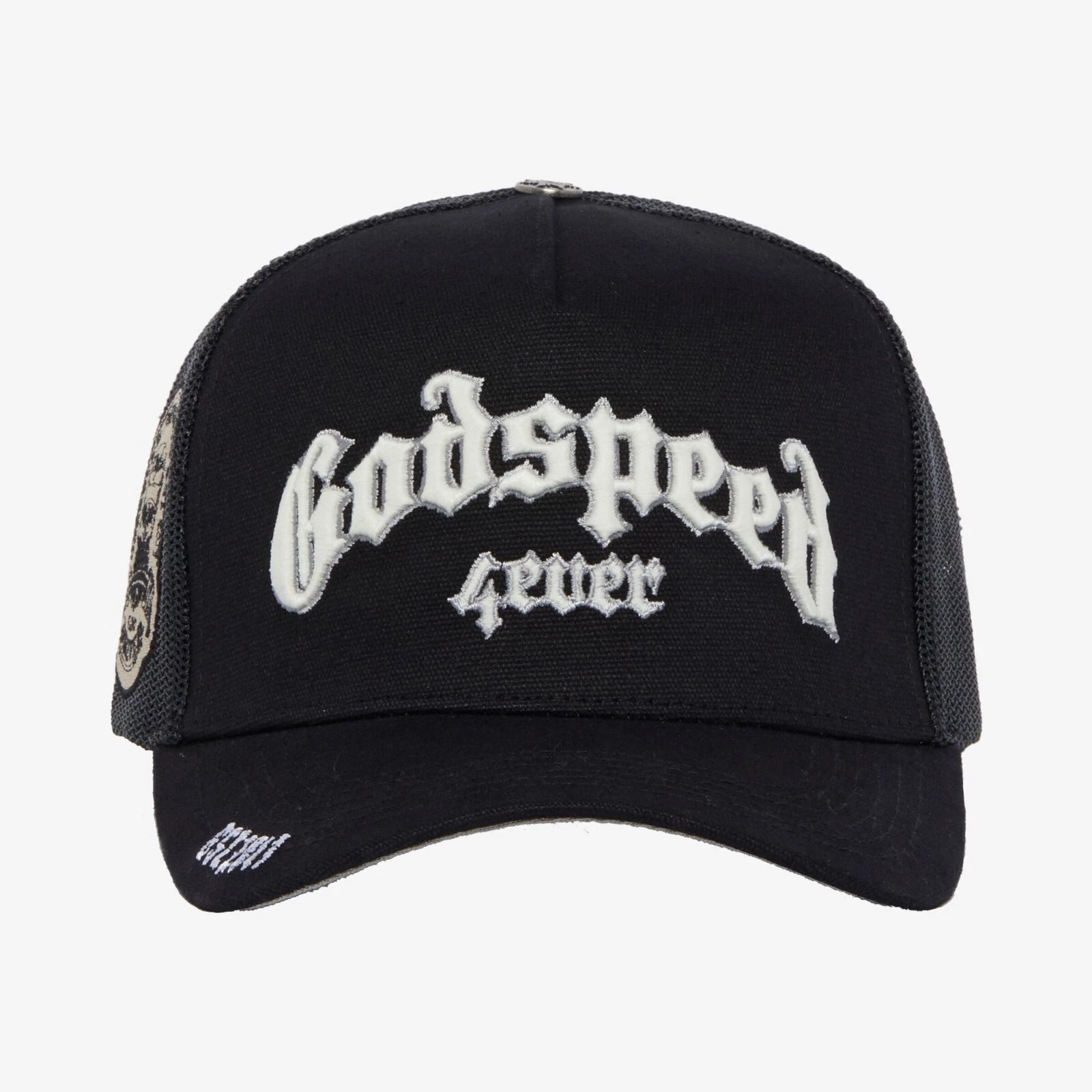 Godspeed 'Forever Trucker Boom' Black & White Hat
