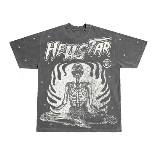 Hellstar T Shirt Inner Peace Skeleton