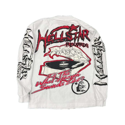 Hellstar L/S Records White Red