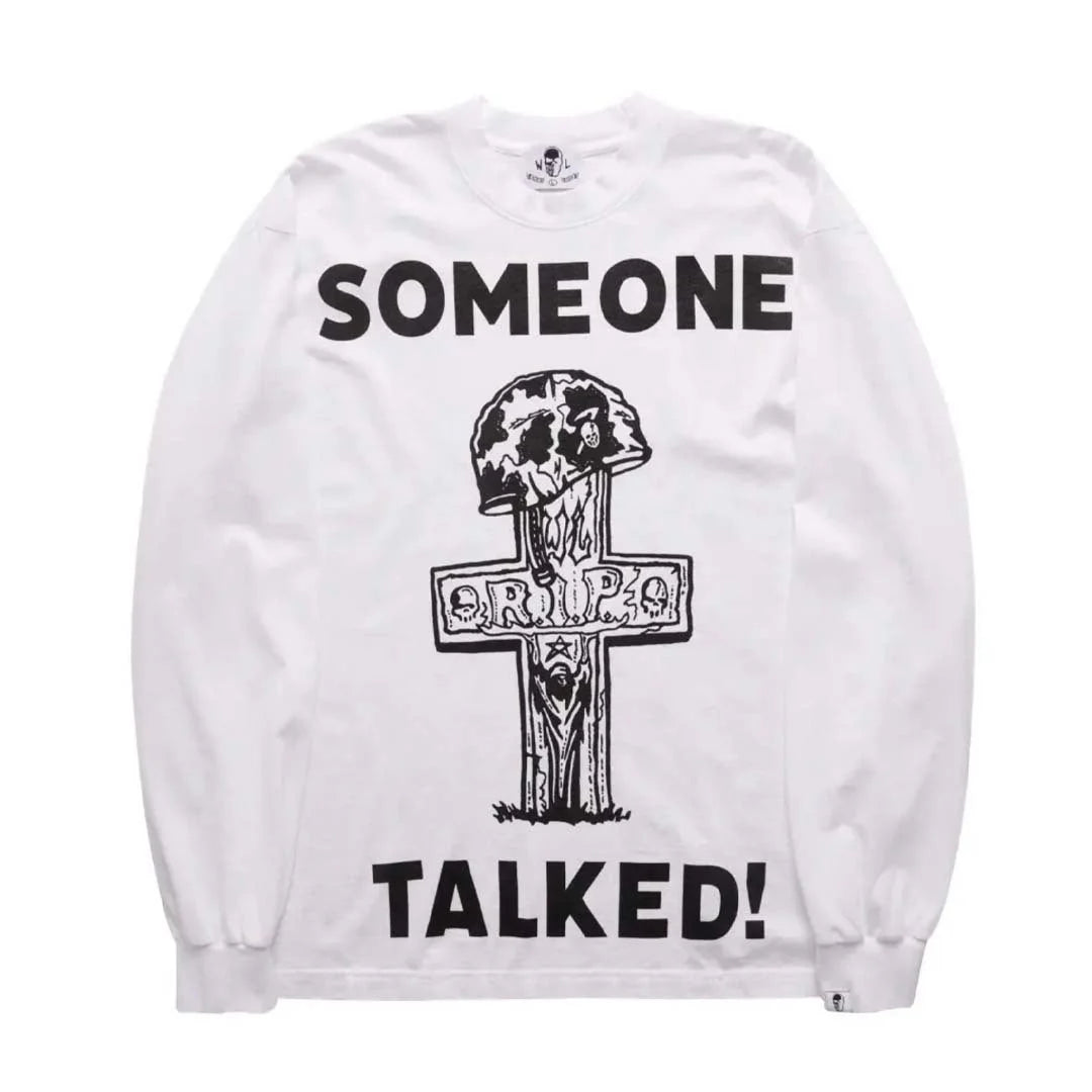 Warren Lotas Long Sleeve Someone Talked White Tee