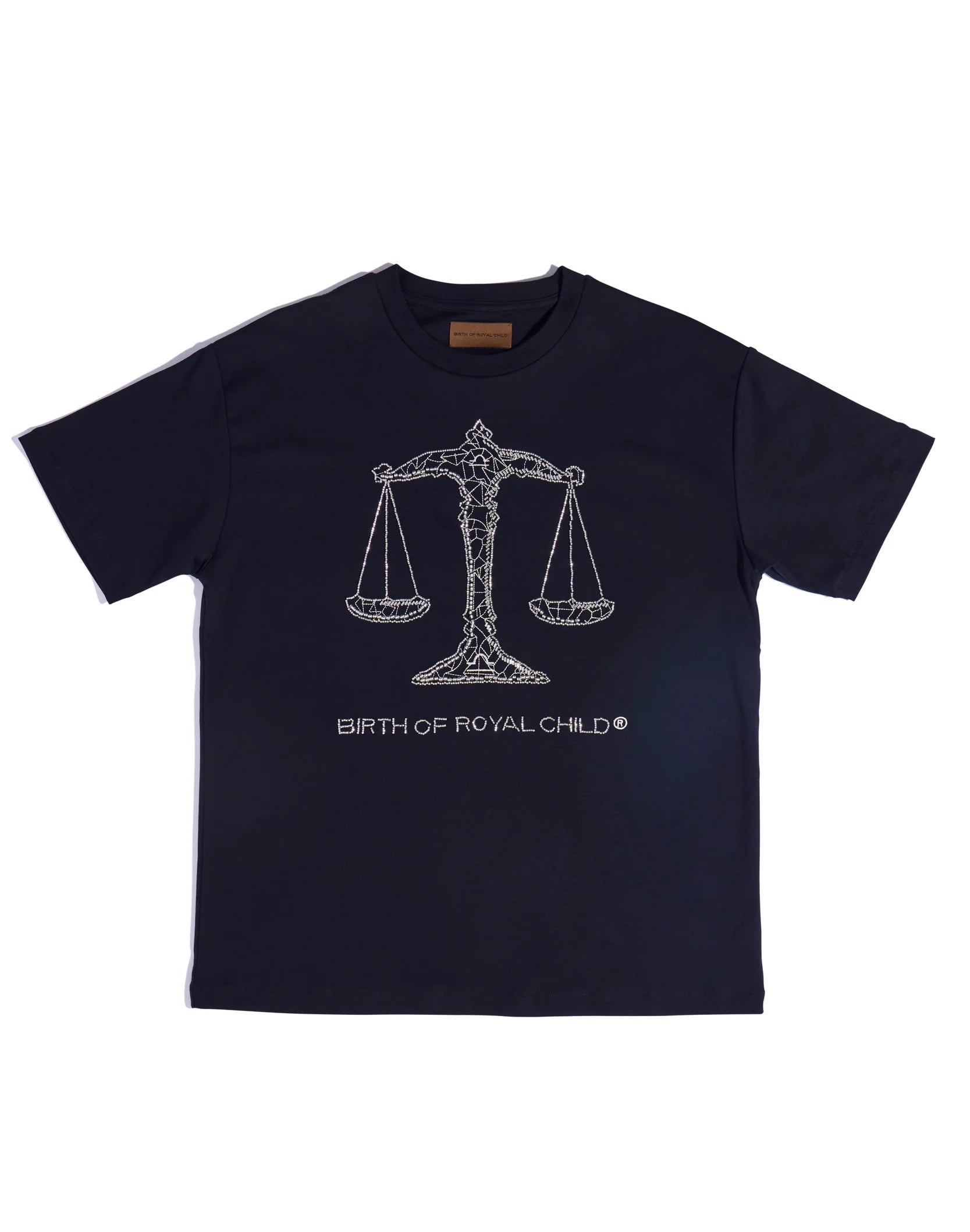 Birth of Royal Child 'Zodiac Libra' Black Tee