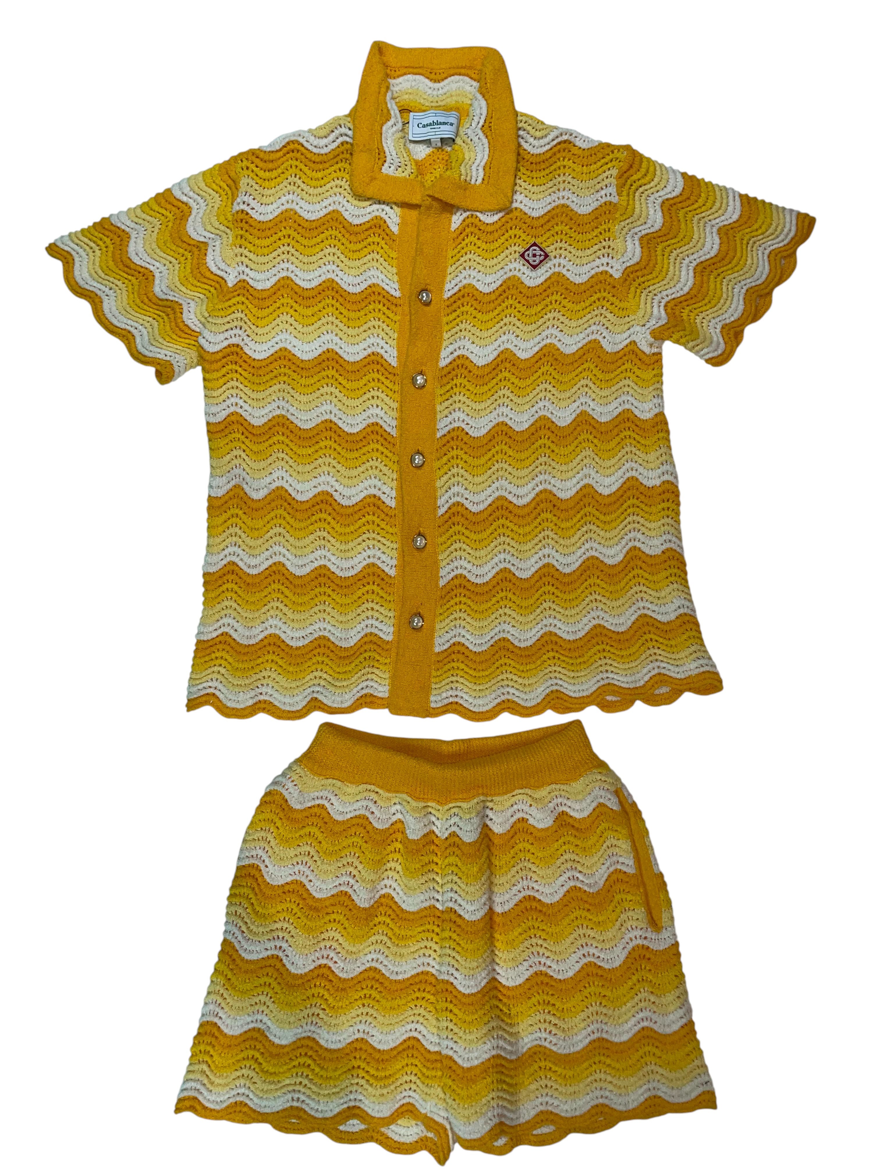 Casablanca Towel Yellow Stripe Set