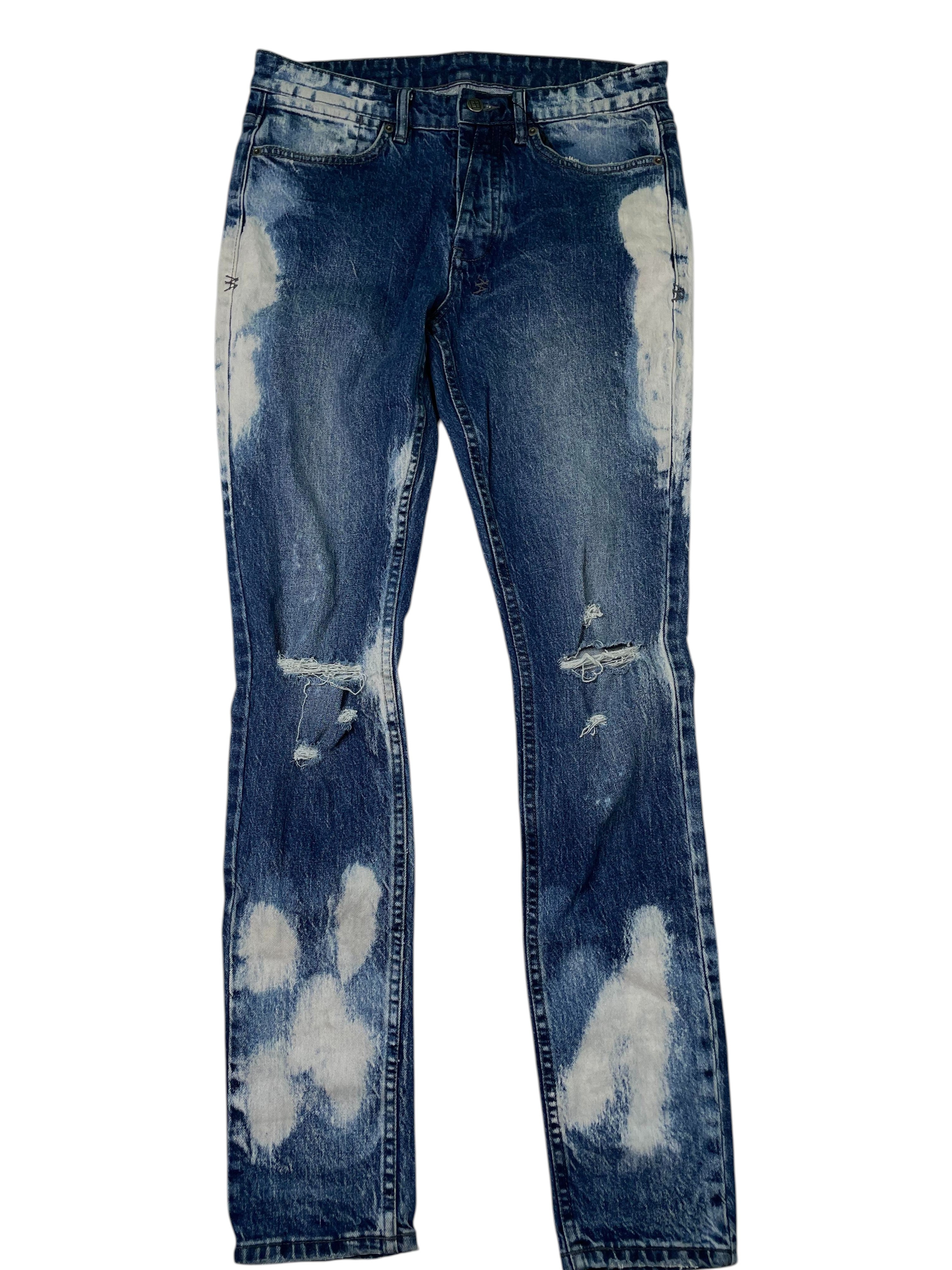 Ksubi  Dark Wash Tie Dye Jeans